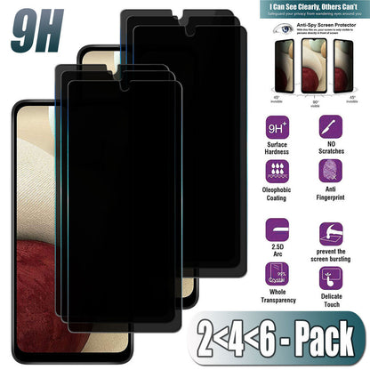 For Samsung Galaxy A12 4G 5G Privacy Tempered Glass Anti-Spy Screen Protector
