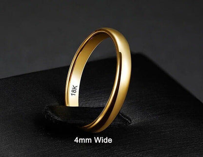 Anillos Sortijas Argollas De Compromiso Matrimonio Oro Para Mujer Hombres Unisex