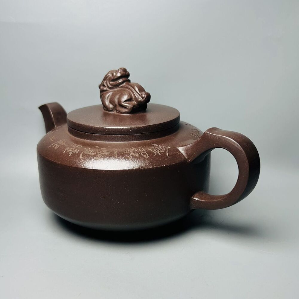 Chinese Yixing Purple Clay Teapot Tea Set Pot Zisha Ceramic Cute Decor Figurine
