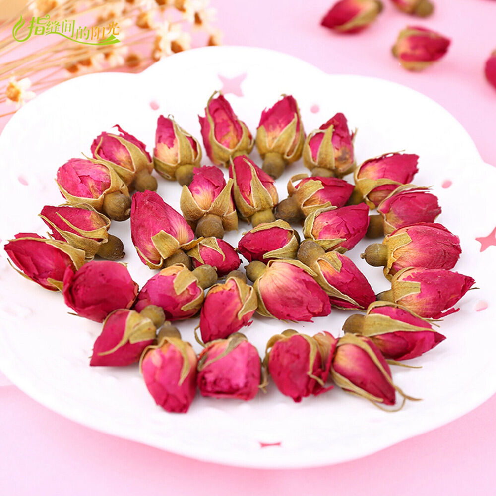 Chinese Flower Red Rose Bud Tea,aroma Dry Flowers, Floral Herbal Blooming Tea