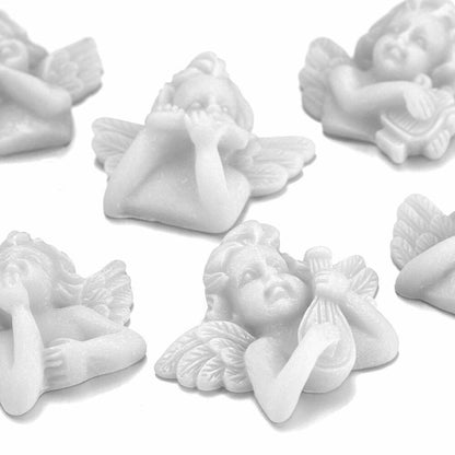 6Pcs/Set Mix Resin Charms Wing Angel 3D Resin Jewelry Plastic Casting Mold Tools