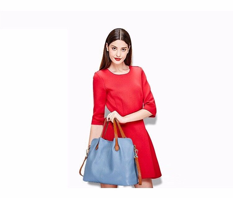 Genuine Leather Women's Bag Handbags Tote Messenger Shoulder Cossbody Bags