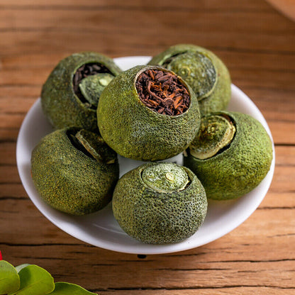 Premium Xinhui Green Orange Peel Chenpi Citrus Puer Pu'er Puerh Ripe Tea 250g