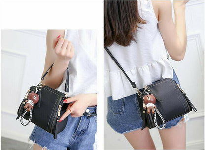 Fashion Women's Single Shoulder Bag Satchel Bag bear Pendant Travel shopping Bag