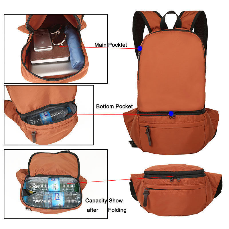 Backpack Foldable Bag Bags Camping Outdoor Sports Hiking Travel Camping Bag