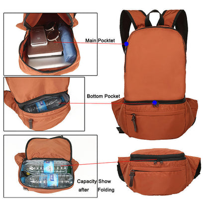 Backpack Foldable Bag Bags Camping Outdoor Sports Hiking Travel Camping Bag