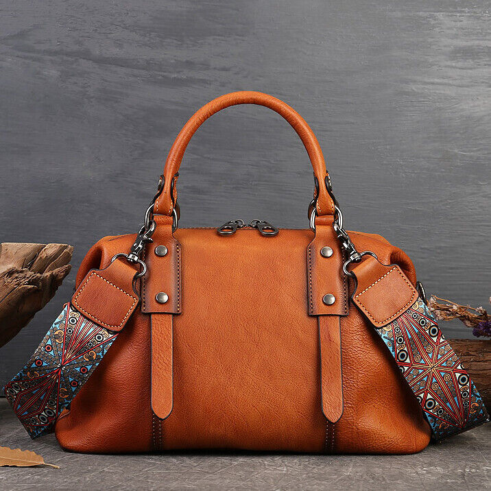 Luxury Women's Bag Retro Genuine Leather Handbag Tote Sling Shoulder Bag Hobo