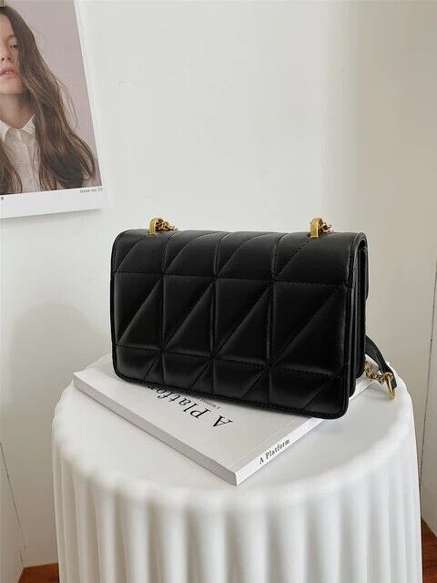Women's Small Shoulder Bag PU Leather High Quality Diamond Shaped Embossed Gift