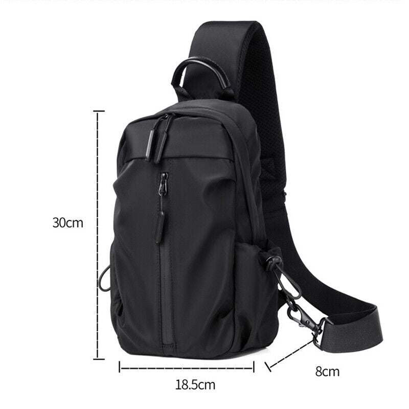 Waterproof Chest Bags Shoulder Bags Neck Sling Bag Male CrossBody Bag Fanny Pack