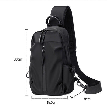 Waterproof Chest Bags Shoulder Bags Neck Sling Bag Male CrossBody Bag Fanny Pack