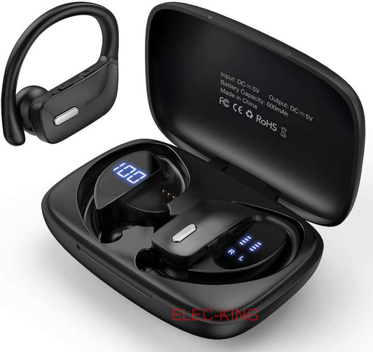Bluetooth 5.0 Headset TWS Wireless Earphones Earbuds Stereo Headphones Ear Hook