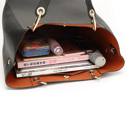 Handbags Women Tote Bag Female Lychee Leather Shoulder Bag Women's Bags