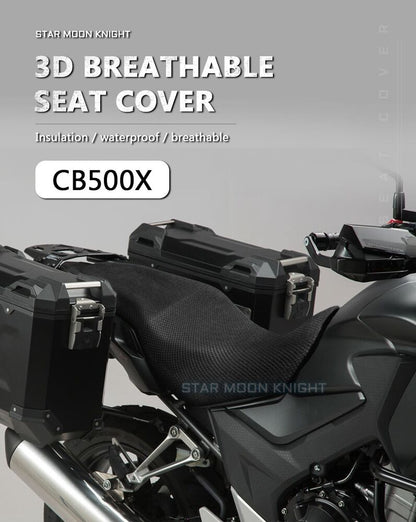 Breathable Seat Cover 3D Cushion Net Protect For Honda CB500X 2013 - 2022