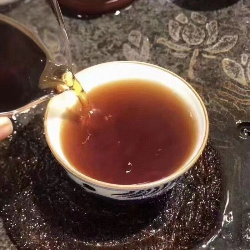 357g Yunnan Ripe Pu-erh Tea Cake 2008 Bulang Ancient Tree Aged Pu'er Cooked Tea