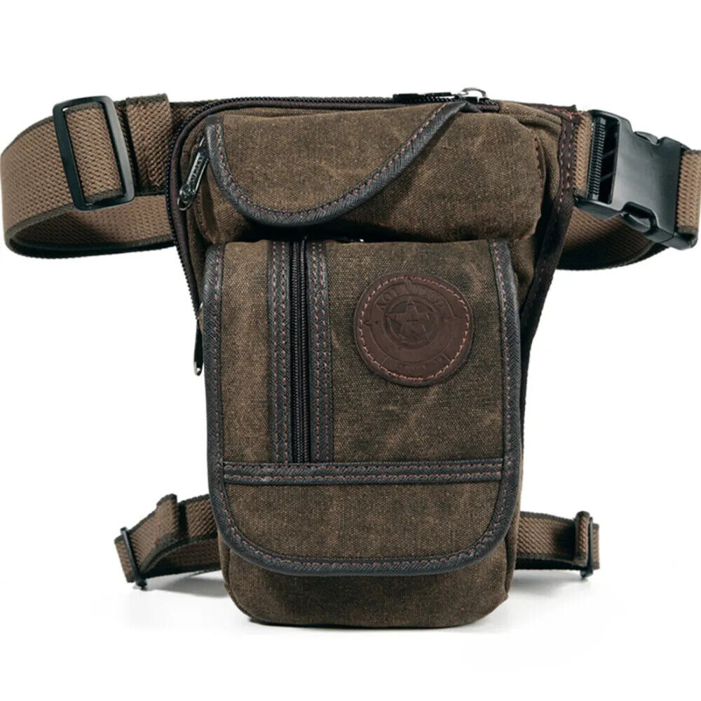 Men Drop Leg Bag Waist Cross Body Outdoor Sports Male Belt Hip Bags