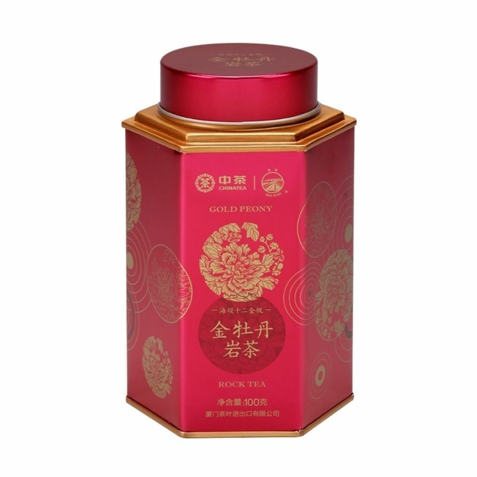 Sea Dyke Jin Mu Dan Gold Peony Roasted Fujian Wuyi Rock Tea Oolong Tea 100g Tin