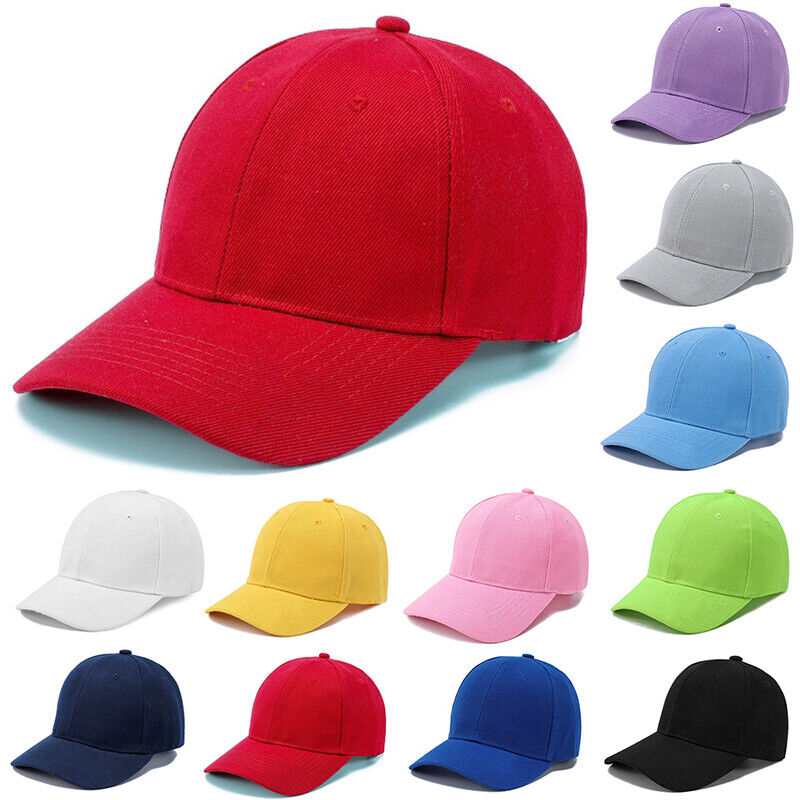 Youth Kids Trucker Baseball Hats Cap Plain Boys Girls Children Sun Visor Hat *US