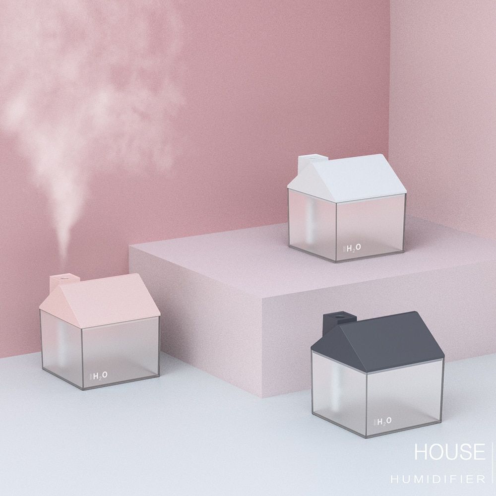 Air Humidifiers 3 In 1 USB House Ultrasonic Mist Maker Aroma Diffusers 250ml ABS