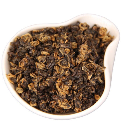 Yunnan Mi Yun Jin Luo Dian Hong Black Tea One Bud One Leaf Black Tea Loose Leaf