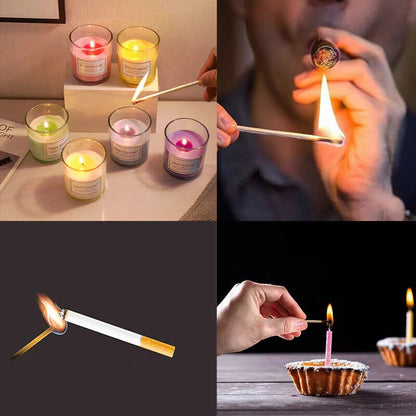 Matches 80Pcs Retro Aromatherapy Lengthen Thicker Match Lighting Tools Fire 75mm