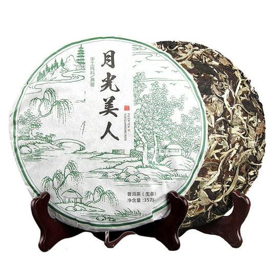 2018 Moonlight White Beauty White Tea Yunnan Ancient Arbor Raw Puerh Tea 357g