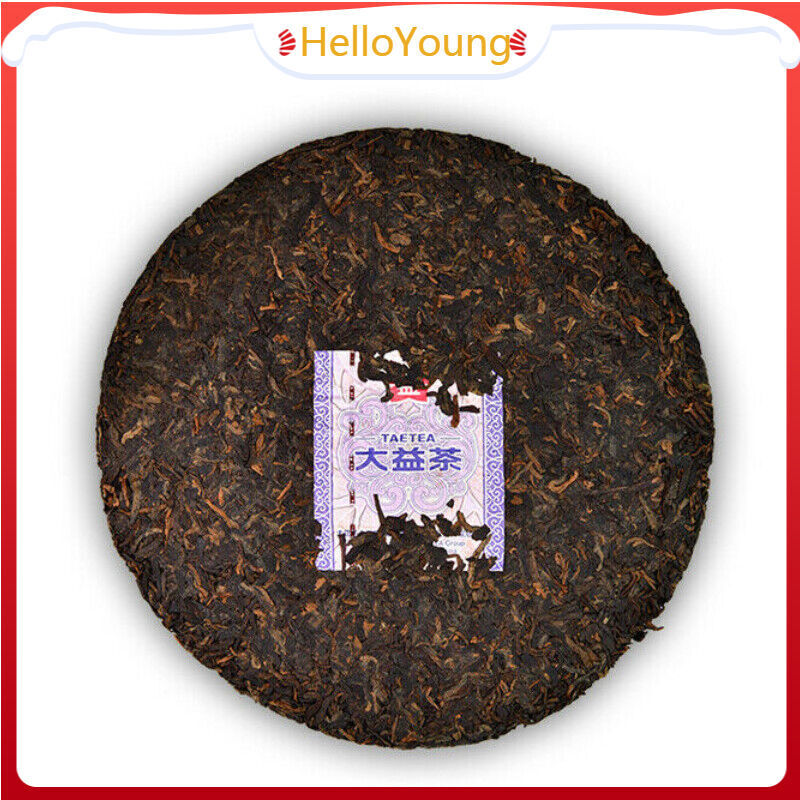 300g TIAN CHUN TAETEA Menghai Dayi Pu-erh Ripe Cake Organic Black Tea Box