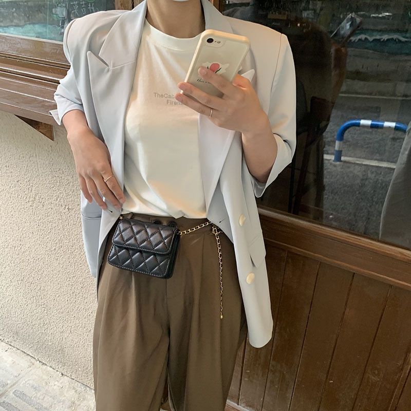 Waist Chain Bag Diamond Shoulder Bag Chest Purse Small Messenger Bag 12*10*5 CM