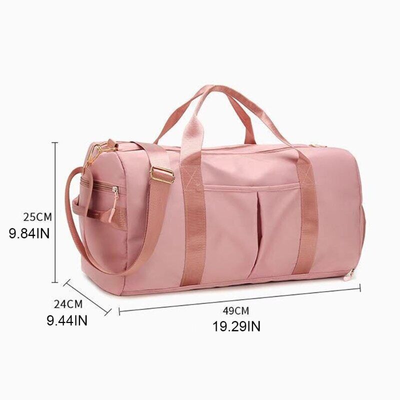 Bag Women with Shoe Compartment Durable Lightweight Yoga Large Handbag