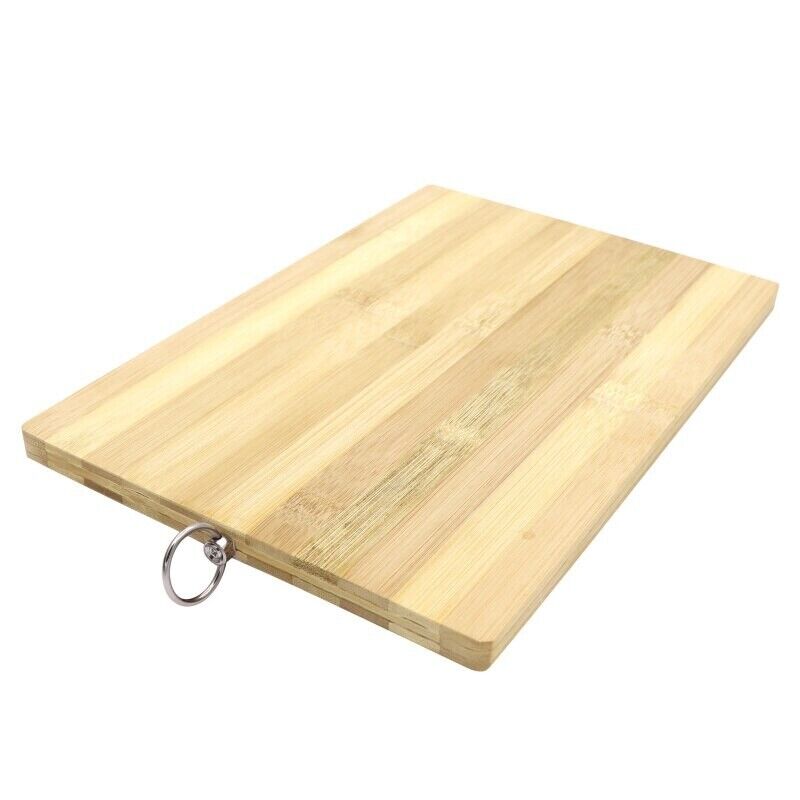 Cutting Board Bamboo Wood Light Organic Chopping Block Kitchen Tools 30x20x1.2cm