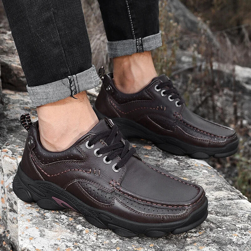 Genuine Leather Men Shoes Outdoor Comfortable Casual Shoes Flats Loafers
