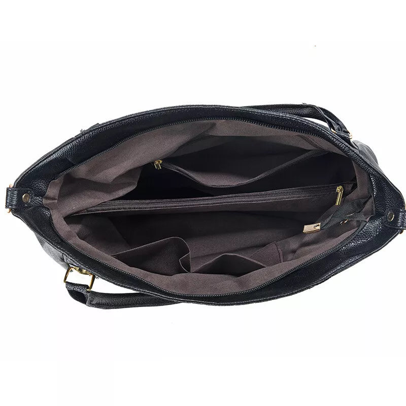 Fashion Womens Ladies Handbags Bags PU Leather Large Tote Shoulder Crossbody Bag