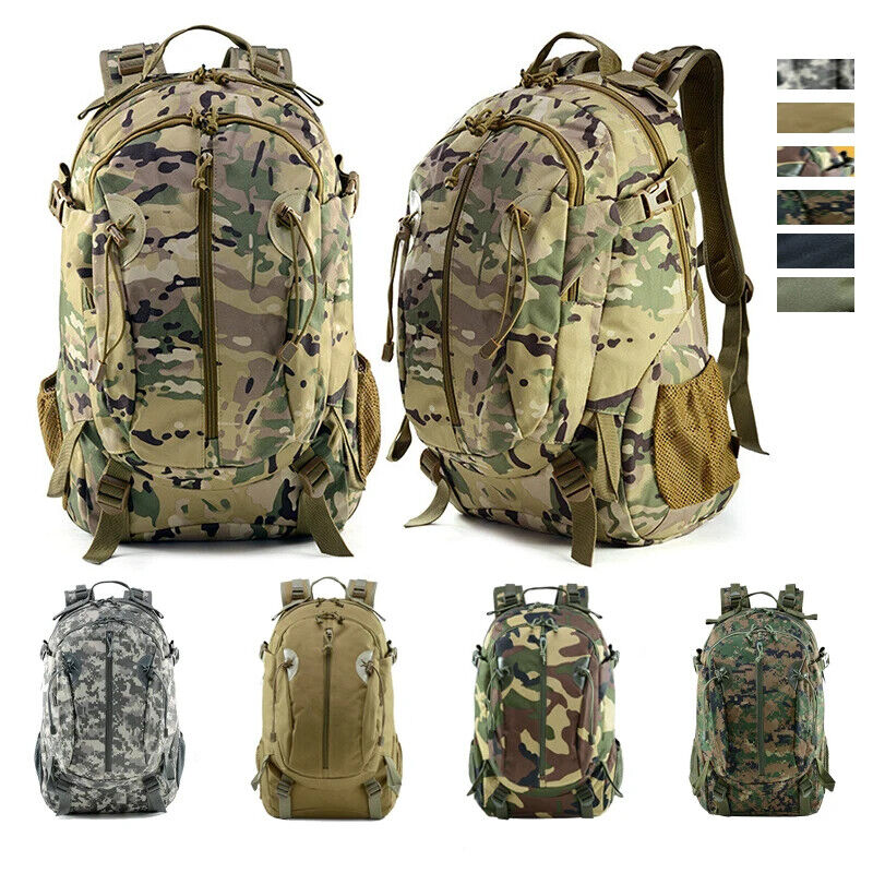 Men's 30L Army Tactical Backpack Bag 900D Outdoor Bag Hiking Camping Hunting