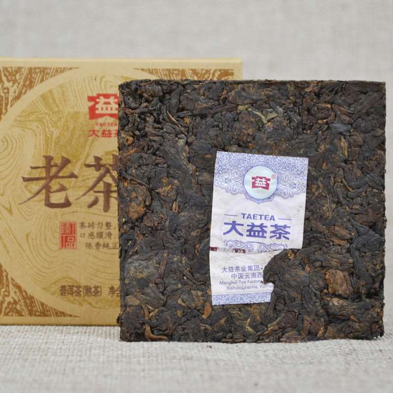 100g Premium Yunnan Menghai Dayi Pu-erh Lao Cha Tou Brick Ripe Puer Tea Brick