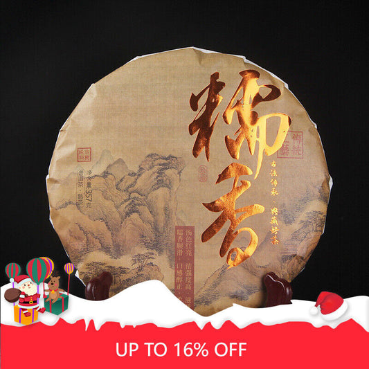 Traditional Glutinous Rice Fragrant Puer Tea Cooked Puerh Black Tea 357g/12.59oz