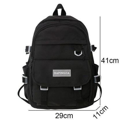 Female White Backpack Lady Backpack Book Girl Student Bag Women School Bags