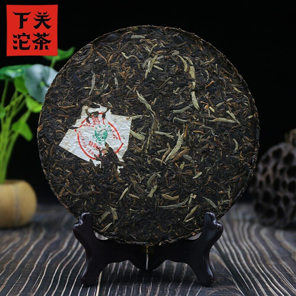 357g Chinese Puer Xiaguan 2013 Puh Er Pine Crane Qizi Shen Puer Chinese Tea Cake