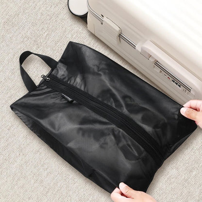 Bagail Shoe Bags for Travel,Set of 2 Large 17"x10"x5", Classic Black 2pcs
