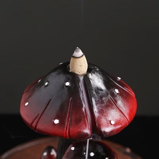 Resin Backflow Incense Burner Creative Mushroom Water Backflow Incense Burner