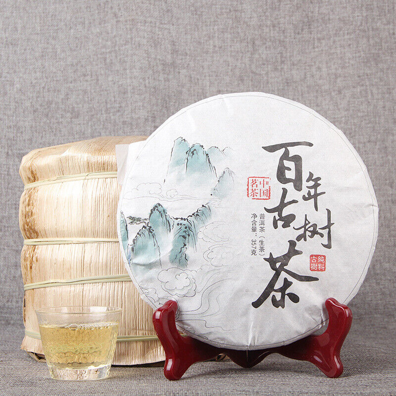 357g Ancient Tree Puerh Raw Tea Cake Traditional Handmade Puerh Material