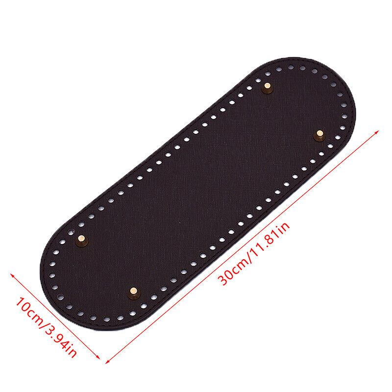 Oval Bottom For Knitted Bag PU Leather Bag Accessories DIY Crochet Bag Bottom