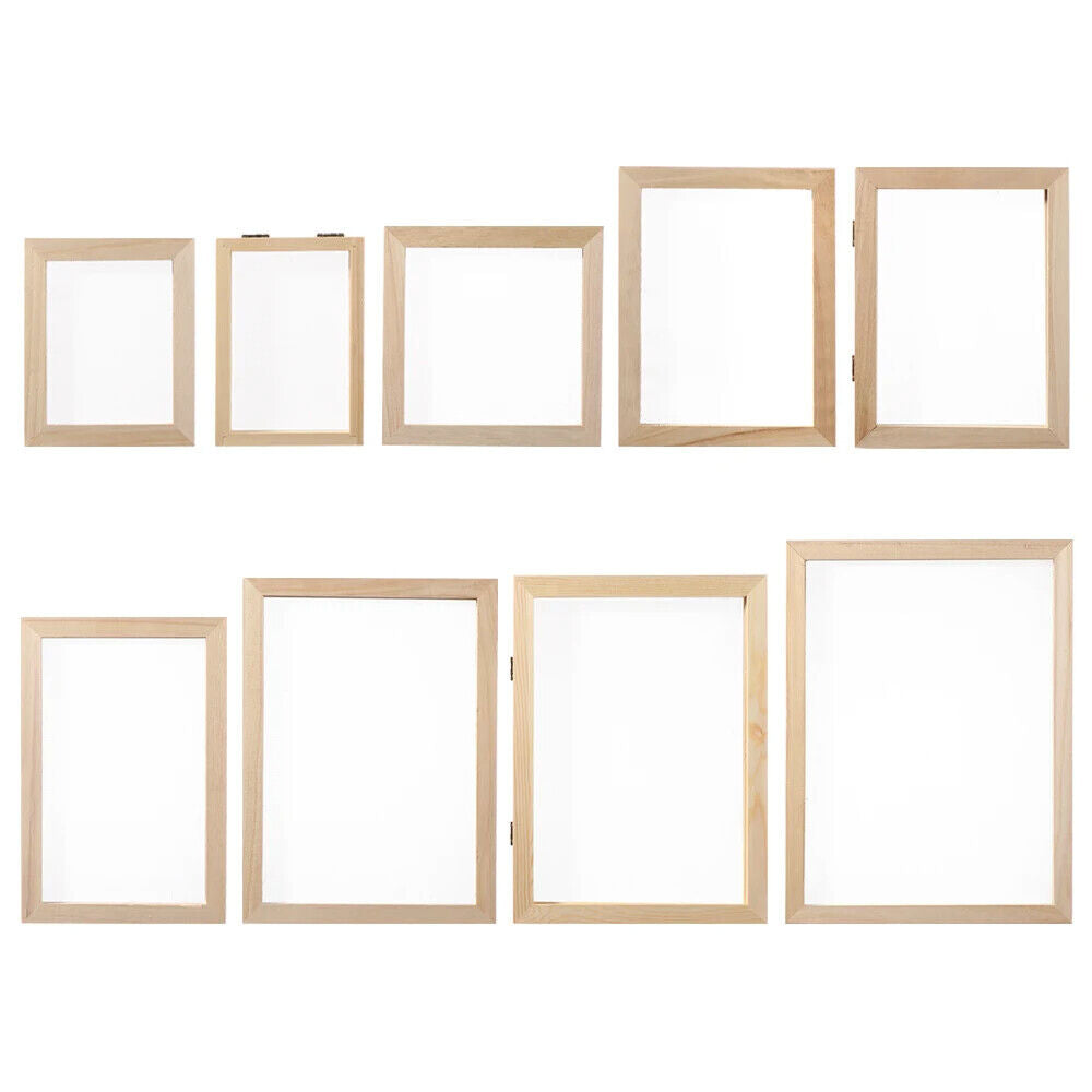 Paper Making Tool Multi-Size Wooden Mesh Mould Frame DIY Screen Handcrafting Kit