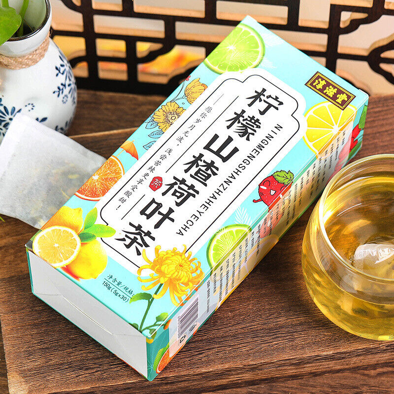 淳滋堂柠檬山楂荷叶茶 十六味非肥茶非冬瓜荷叶茶 Chunzitang Lemon Hawthorn Lotus Leaf Tea 150g（5g*30）