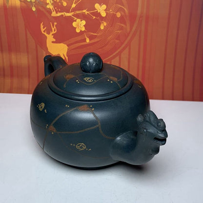 Vintage Chinese Yixing Purple Clay Teapot Zisha Ceramic Exquisite Unique Teaware