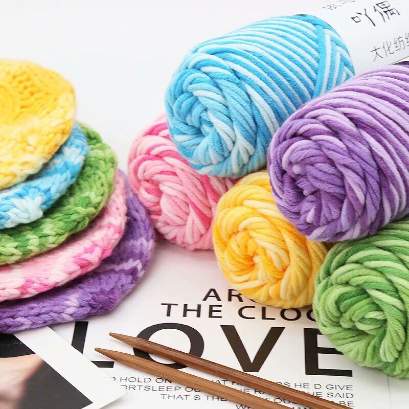 Hot Sale 100g Hand Crochet Knitting Wool Super Soft Milk Cotton Baby Knit Yarn