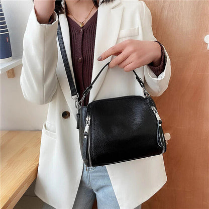 2023 Handbag Genuine Leather Shoulder Crossbody Bags Natural Cowhide Female
