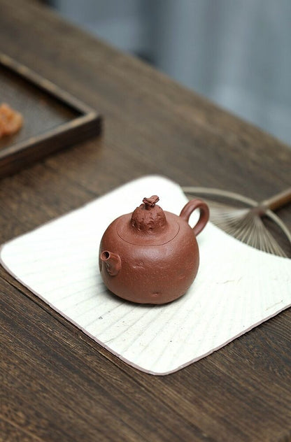 200cc chinese Yixing Handmade Zisha teapot golden JiangPo clay ChouJu Gongfu Tea