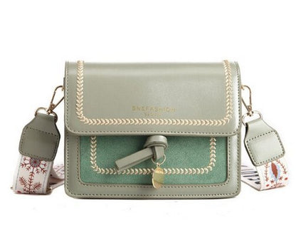 Messenger Bag Transparent PVC Purse Crossbody Chain Shoulder Bag Flap Green Red