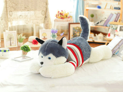 New 50cm Big Stuffed Animal Plush Siberian Husky Dog Puppy Pillow Toy Doll Gift