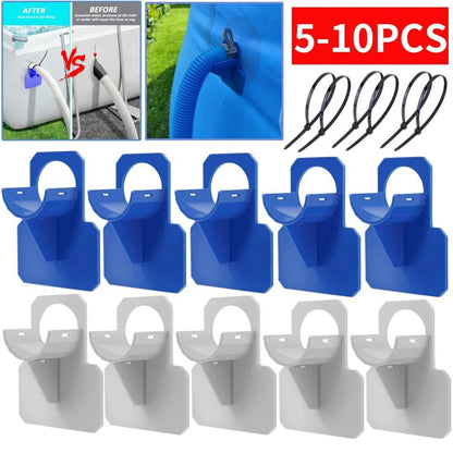 5-10pc 30-38mm Swimming Pool Pipe Fixing Holder Mount Support Water Hose Bracket