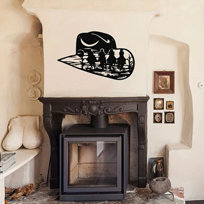 Cowboy Hat Metal Wall Art Perfect Decoration Farmhouse, Room Decor, Home Decor